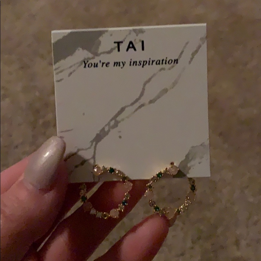 Brand new Tai crystal earrings
